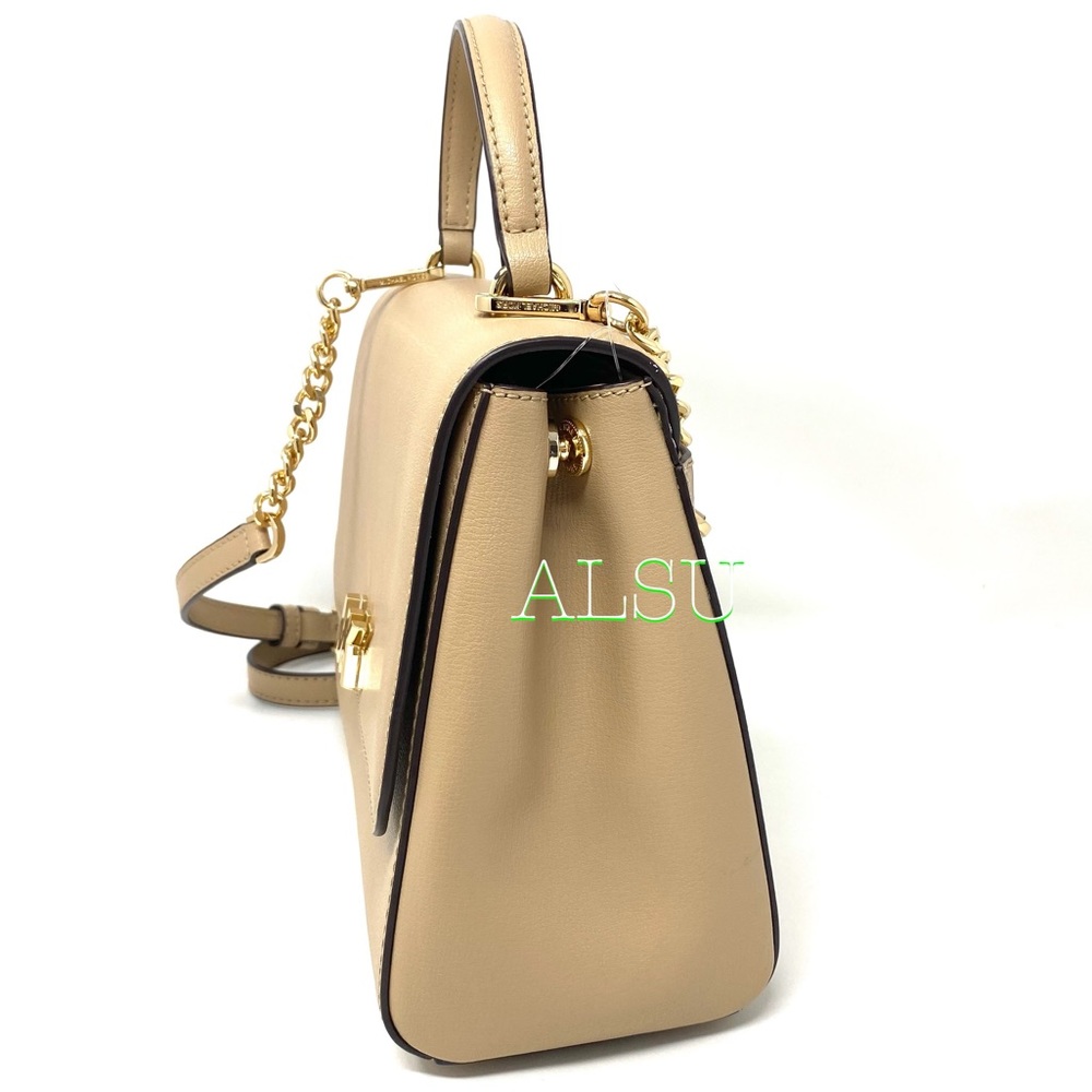 Michael Kors Mott MD TH Satchel Leather Bisque - Picture 4 of 14